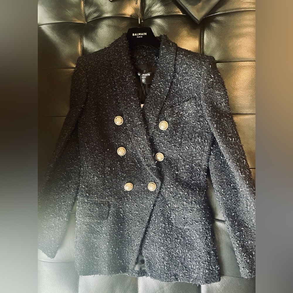 Balmain tweed blazer jacket